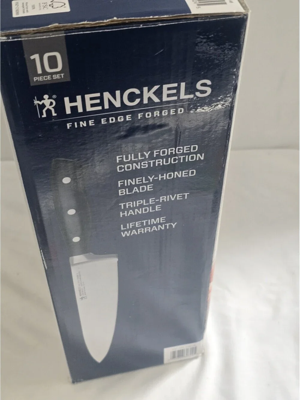 Henckels Fine Edge Forged 10-piece Knife Block Set German Steel Lifetime Warr